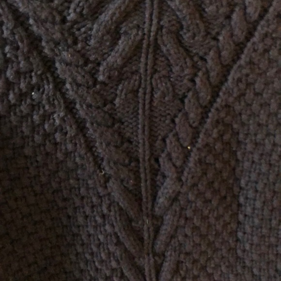 banana republic purple cable knit sweater - Picture 2 of 3